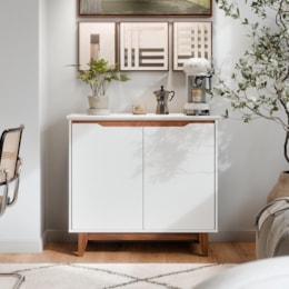 Buffet Aparador Flow 2 Portas Branco – EJ Móveis