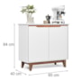 Buffet Aparador Flow 2 Portas Branco – EJ Móveis