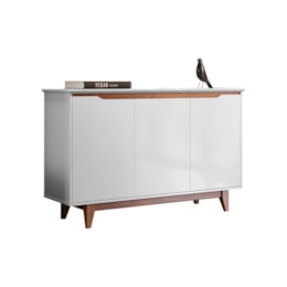 Buffet Aparador Flow 3 Portas Branco – EJ Móveis