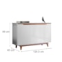 Buffet Aparador Flow 3 Portas Branco – EJ Móveis