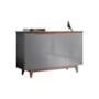 Buffet Aparador Flow 3 Portas Cinza – EJ Móveis