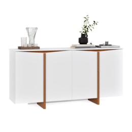 Buffet Aparador Flow Sense 4 Portas Branco – EJ Móveis