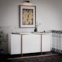 Buffet Aparador Flow Sense 4 Portas Branco – EJ Móveis