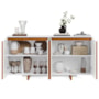 Buffet Aparador Flow Sense 4 Portas Branco – EJ Móveis