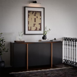 Buffet Aparador Flow Sense 4 Portas Preto – EJ Móveis