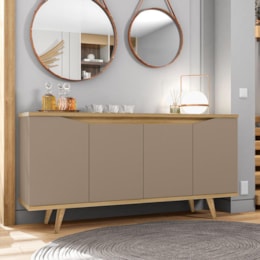 Buffet Aparador Grace 4 Portas Fendi/Hannover - Casa D