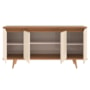 Buffet Aparador Grace 4 Portas Off White/Cedro - Casa D