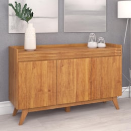 Buffet Aparador Ibiza 3 Portas Mel - Viero Buffet Aparador Ibiza 3 Portas Mel - Viero