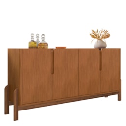 Buffet Aparador Lizz 170cm 4 Portas Cedro - Casa D Buffet Aparador Lizz 170cm 4 Portas Cedro - Casa D