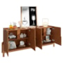 Buffet Aparador Lizz 190cm 4 Portas com Adega Cedro - Casa D