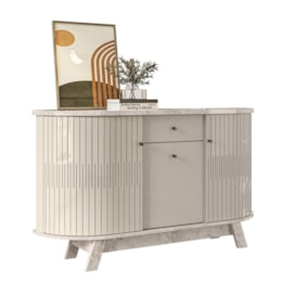 Buffet Aparador Monza Calacata/Off White - Madetec Buffet Aparador Monza Calacata/Off White - Madetec