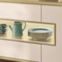 Buffet Aparador Murano 3 Portas Off White/Champanhe – HB Móveis