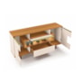 Buffet Aparador Murano 3 Portas Off White/Cinamomo – HB Móveis