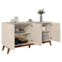 Buffet Aparador Recife 4 Portas Off White/Canela - Mobler