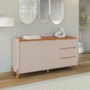Buffet Aparador Rennes 2 Portas 3 Gavetas Cedro/Off White - Casa D
