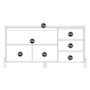 Buffet Aparador Rennes 2 Portas 3 Gavetas Cedro/Off White - Casa D