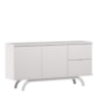 Buffet Aparador Vicenza 2 Portas e 2 Gavetas Off White - New Ceval