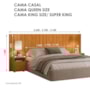 Cabeceira Casal Extensível Frida com Mesas de Cabeceira Cinamomo - Madetec