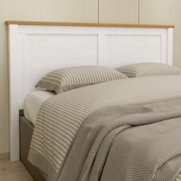 Cabeceira Casal Topázio 160cm Branco/Freijó - Finestra Móveis