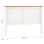 Cabeceira Casal Topázio 160cm Branco/Freijó - Finestra Móveis