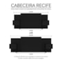 Cabeceira Recife Extensível Preto - PR Móveis