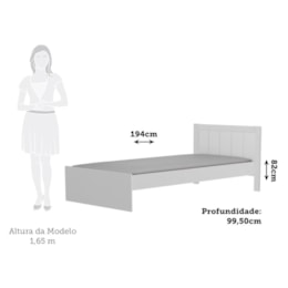 Cama Infantil Solteiro Manu Branco Brilho com Colchão Supreme D33 - Móveis Peroba Cama Infantil Solteiro Manu Branco Brilho com Colchão Supreme D33 - Móveis Peroba