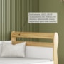 Cama Infantil Solteiro Maria Branco Brilho/Amêndoa - Móveis Peroba