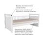 Cama Infantil Solteiro Maria Branco Brilho - Móveis Peroba