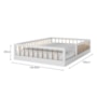 Cama Montessoriana Ana Casal Branco/Amadeirado – Tigus Móveis