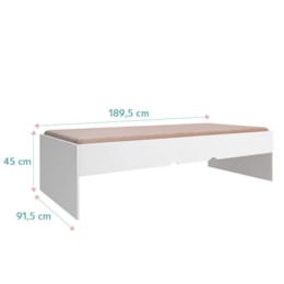 Cama Solteiro Chiara Branco - Phoenix Baby Cama Solteiro Chiara Branco - Phoenix Baby