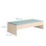 Cama Solteiro Chiara Off White - Phoenix Baby