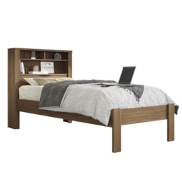 Cama Solteiro Invicta com Baú Jatobá - PR Móveis Cama Solteiro Invicta com Baú Jatobá - PR Móveis