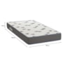 Colchão Solteiro Light D33 88x188cm Cinza - Ortobom 