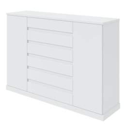 Cômoda 7 Gavetas Vedra Branco - Móveis Lopas Cômoda 7 Gavetas Vedra Branco - Móveis Lopas