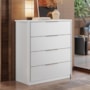 Comoda Alia 4 Gavetas Branco – Demobile