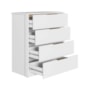 Comoda Alia 4 Gavetas Branco – Demobile