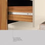 Comoda Alia 4 Gavetas Cinamon Touch/Off White – Demobile