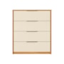 Comoda Alia 4 Gavetas Cinamon Touch/Off White – Demobile