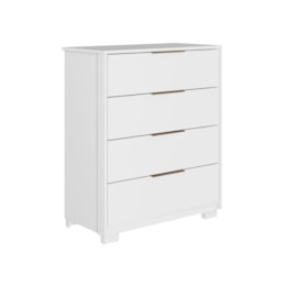 Comoda Alia 4 Gavetas com Pés Branco – Demobile