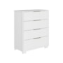 Comoda Alia 4 Gavetas com Pés Branco – Demobile
