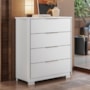 Comoda Alia 4 Gavetas com Pés Branco – Demobile