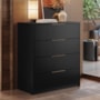 Comoda Alia 4 Gavetas Preto Prime TX/Amendola – Demobile