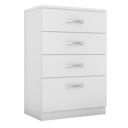 Cômoda Astral 4 Gavetas Branco Brilho - Demóbile Cômoda Astral 4 Gavetas Branco Brilho - Demóbile