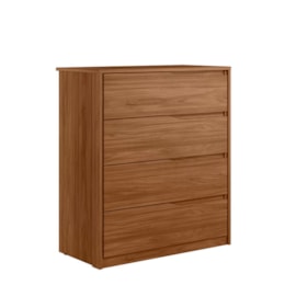 Cômoda Atria 4 Gavetas Nogueira - Demartêz Cômoda Atria 4 Gavetas Nogueira - Demartêz