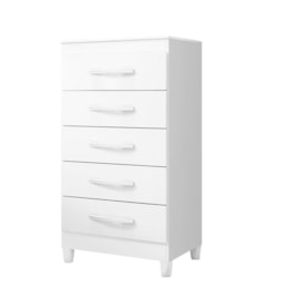 Cômoda Esmeralda 5 Gavetas Freijó/Titanium - Móveis Albatroz 