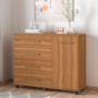 Cômoda Flora 1 Porta e 4 Gavetas Amêndola - Demóbile
