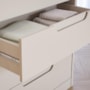 Cômoda Infantil Caramelo 1 Porta e 4 Gavetas Off White - Permóbili Baby