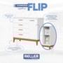 Cômoda Infantil Flip 1 Porta e 4 Gavetas Branco Fosco - Reller Móveis
