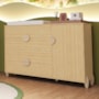 Cômoda Infantil Gracia 1 Porta e 4 Gavetas Naturale - Reller Móveis