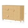 Cômoda Infantil Gracia 1 Porta e 4 Gavetas Naturale - Reller Móveis